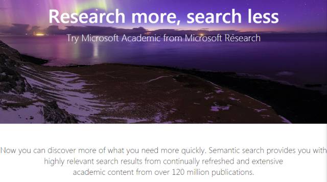 做科研要有大“格局”：微软学术搜索介绍