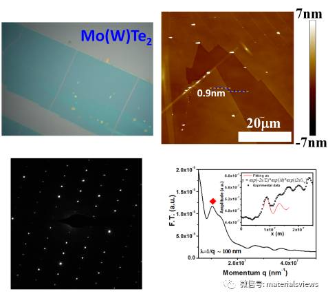合成高品质毫米尺度1T'相过渡金属碲化物的简单方法和其近场纳米光学特性