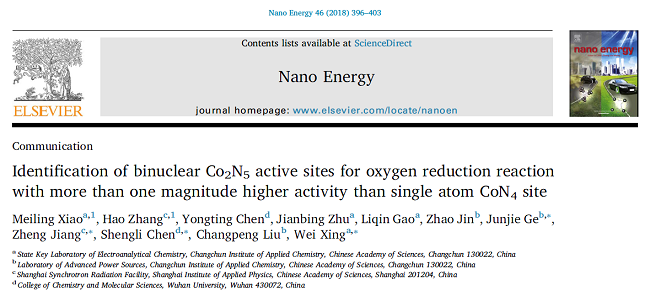 Nano Energy最新ORR文章丨理论和实验证实双原子活性中心更具优势