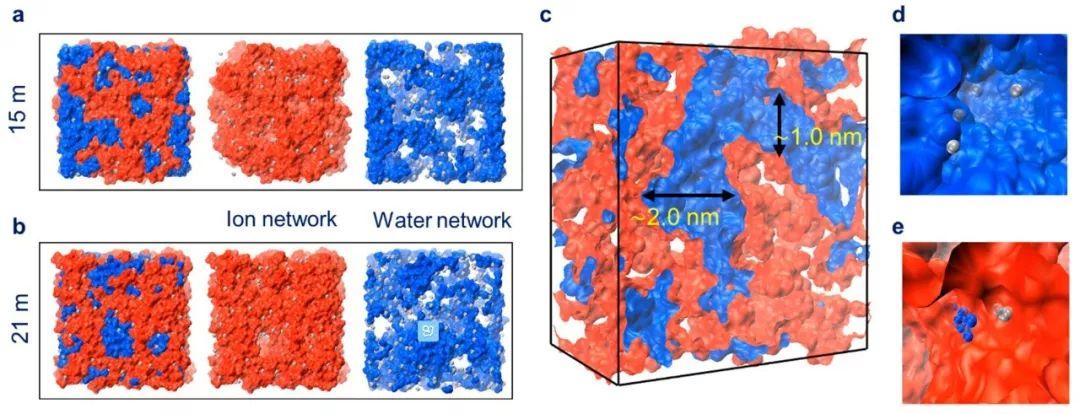 JACS: “water-in-salt”电解液存在纳米水通道传输机制！