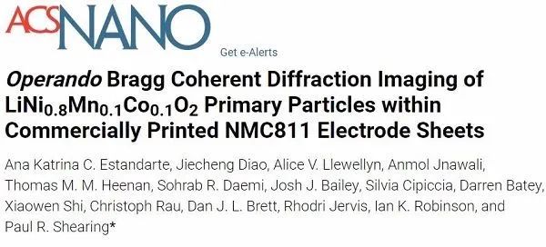 ACS Nano：4D！商用富Ni正极材料退化机制的4D分析