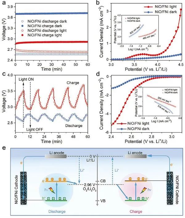吉林大学徐吉静Adv. Mater.：超高能量效率和循环稳定性的磁/光场共辅助Li–O2电池